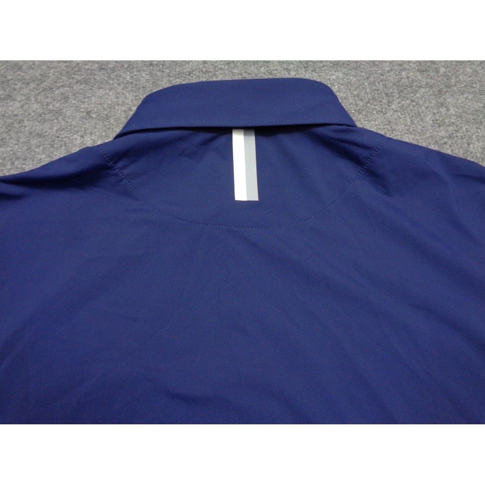 Rhoback Polo Shirt Mens Large Dark Blue Golf Polo Performance Stretch - Picture 8 of 12